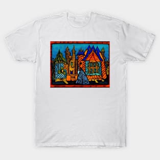 Folk Art Fairytale Village T-Shirt